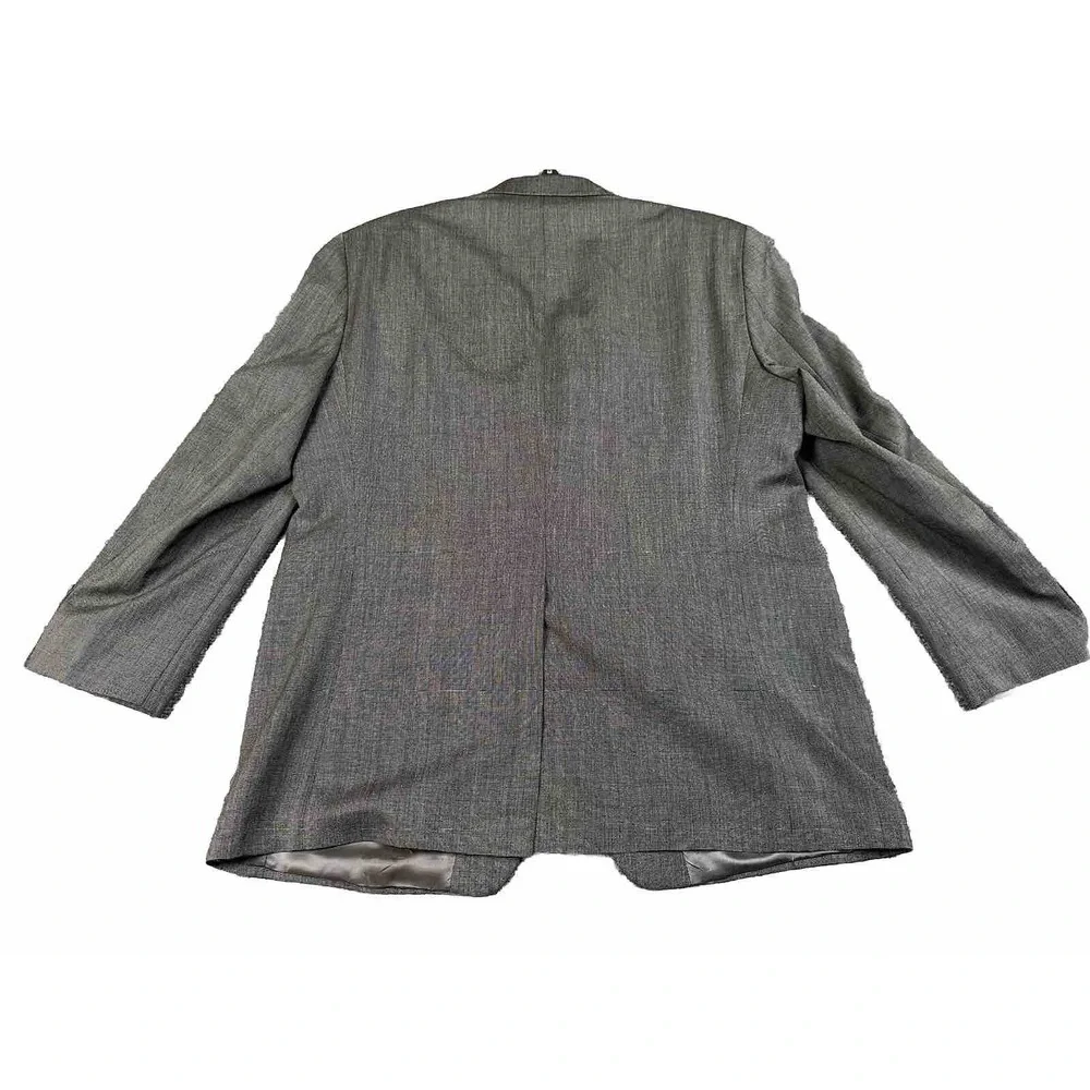 Lauren Ralph Lauren Suit Jacket Mens 44R Gray 100% Wool Sport Coat Union Made